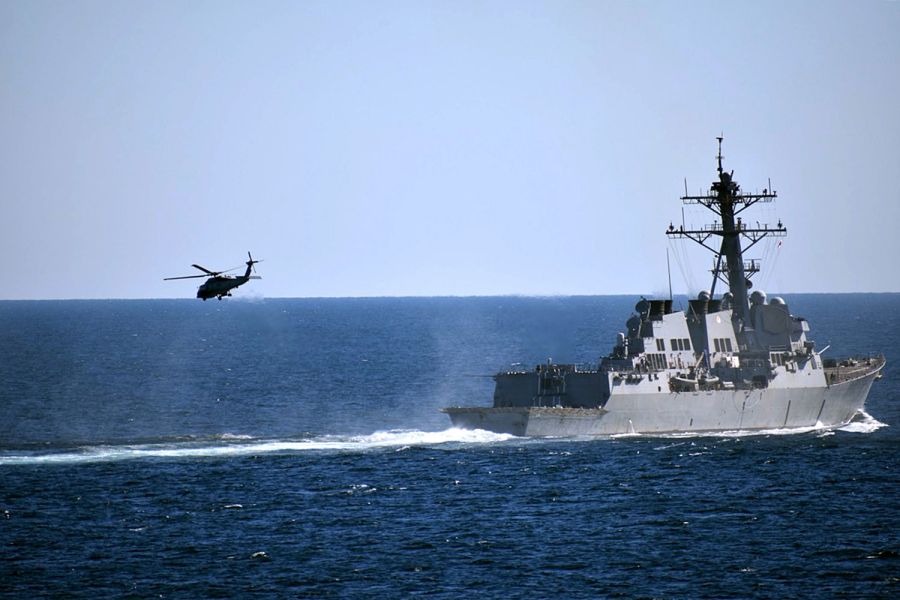 تقابل ایران با ائتلاف دریایی امریکا در خلیج فارس